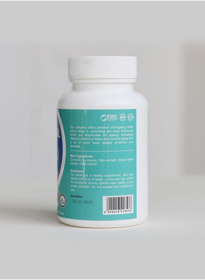 Wins Town - Anti Aging Herbal Tablet, Natural Amino Acid Supplement for Longevity, Supports Skin, Hair, Nails, Bones, Immune Health, 60 Tablets - Image 1