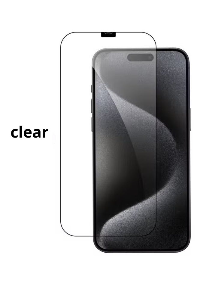 Desert Clear Screen Protector for iPhone 15 PRO, Desert Diamond Hardness - Image 1