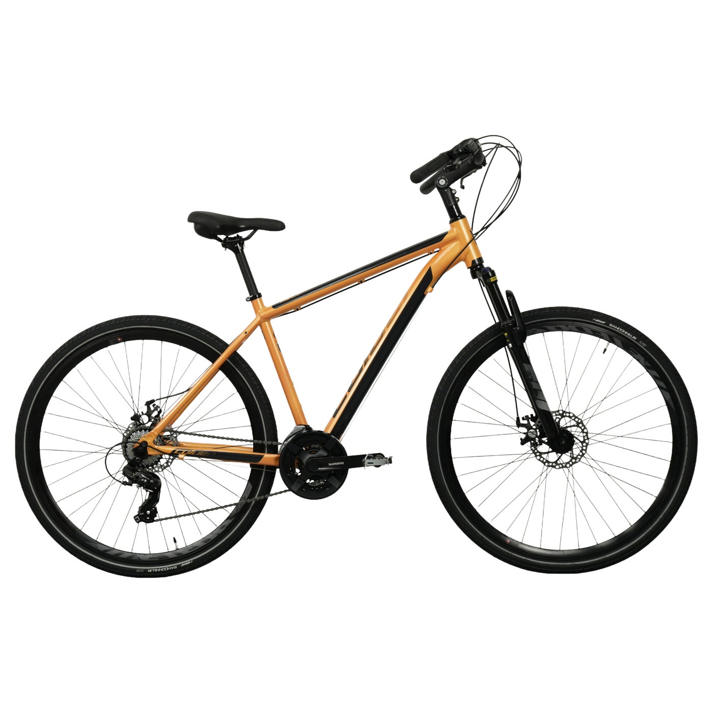 Ascent 262 Mountain Bike Large | Reinforced Aluminium Frame | Suntour XCM Suspension Fork | Shimano 21-Speed Drivetrain | Reliable Mechanical Disc Brakes | Orange