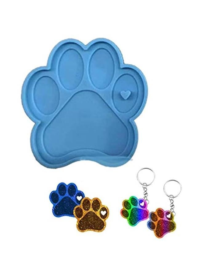 Generic Dogs Paws Pendants Silicone Molds DIY Crafts Dogs Paws Keychain Casting Mold Handmade Necklace Earrings UV Resin Mold - Image 5