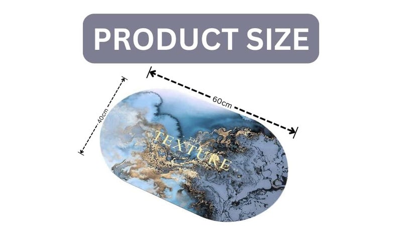 DOKMOE Soft Bath Mat Rugs Bathroom Mat Luxury Pattern NonSlip Diatomaceous Carpet Household Simple Design Absorbent Bathroom Rug Rug for in Front of Bathtub Shower Room Sink Bath Mat Marble - Image 5