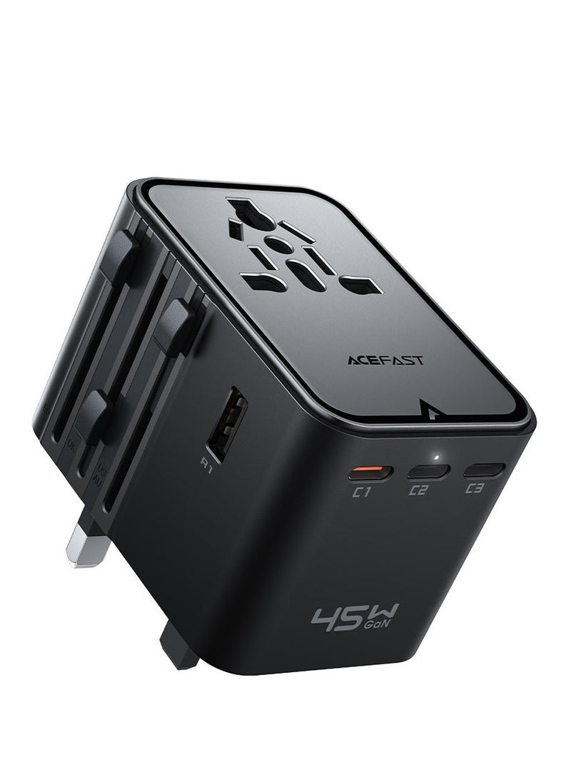 ACEFAST Z8 2500W Travel Adapter with 45W GaN Fast Charging – 5-Port Universal Chargerfor Phone, Tablet & Laptop - Image 2