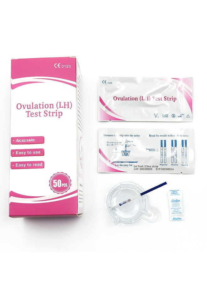 Generic Pregnancy Test Strips with Free Cups Reliable and Quick Early Detection of Pregnancy Early Pregnancy Tests Kit 50PACK  - Image 1