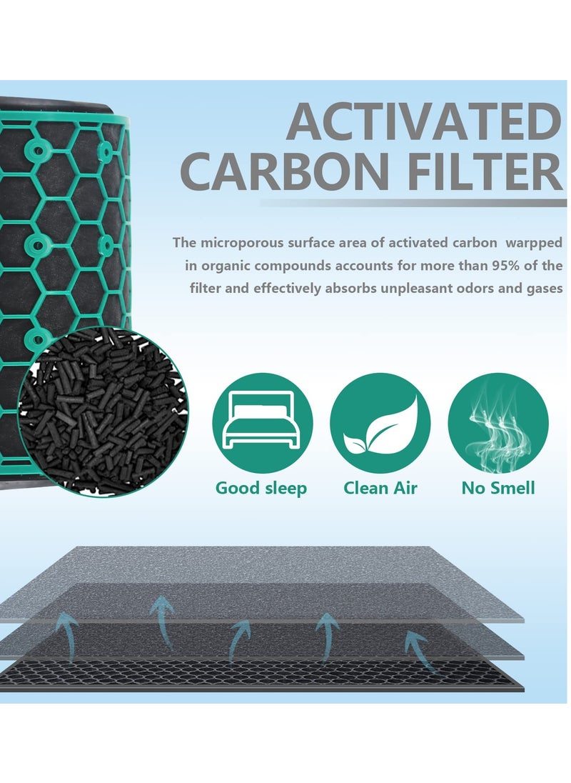Excefore - Air Purifier Filter Replacement for Dyson Pure Cool Purifying Fan TP04 HP04 DP04, 2-in-1 True HEPA and Activated Carbon Filter, 360° Combi Design - Image 1