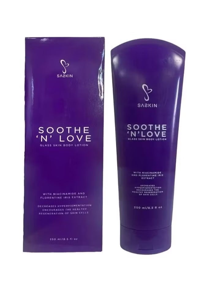 Saskin Soothe 'N' Love Glass Skin Body Lotion 250ml - Image 1