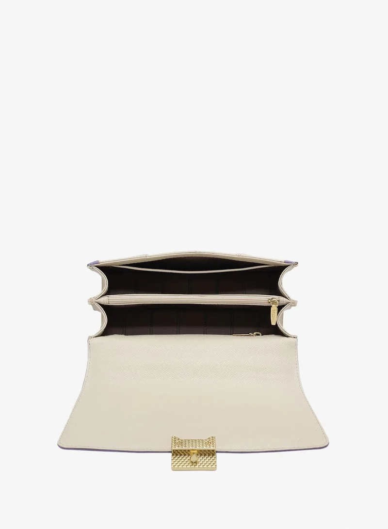 Da Milano  Genuine Leather Beige Satchel Bag for Women | Best Price UAE