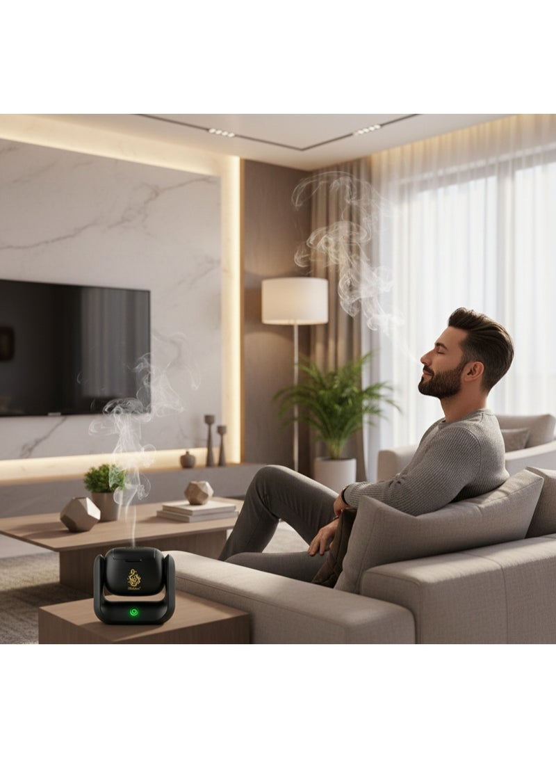 مبخرة كهربائية حديثة قابلة للدوران مع بطارية 1500 مللي أمبير شحن Type C تسخين سريع حتى 700 درجة مئوية دوران 90 درجة مؤشر LED - Image 5