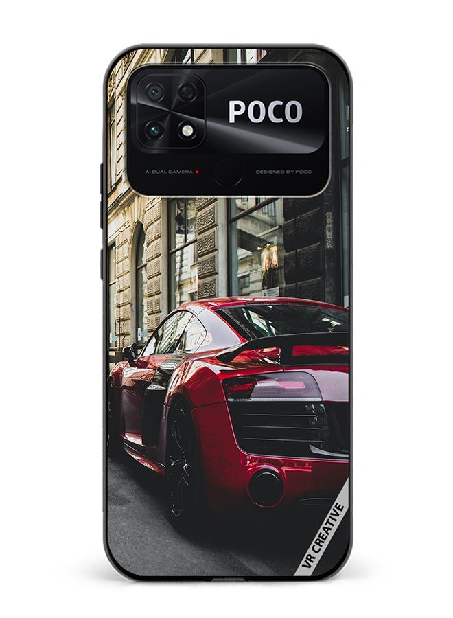VR CREATIVE Protective Case Cover For Xiaomi Poco C40 Audi R8 Design Multicolour - Image 1