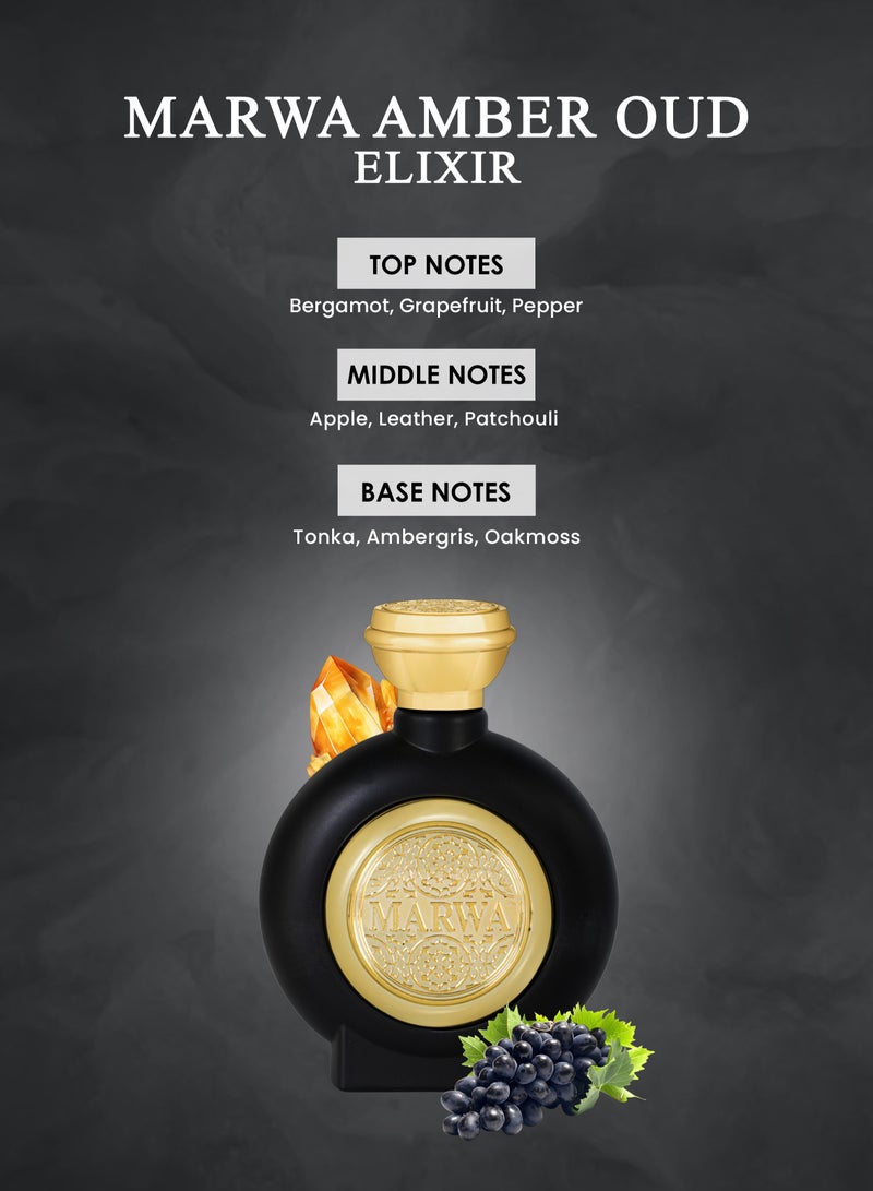 mahabub MARWA AMBER OUD ELIXIR 100ML From Mahabub perfumes - Image 2