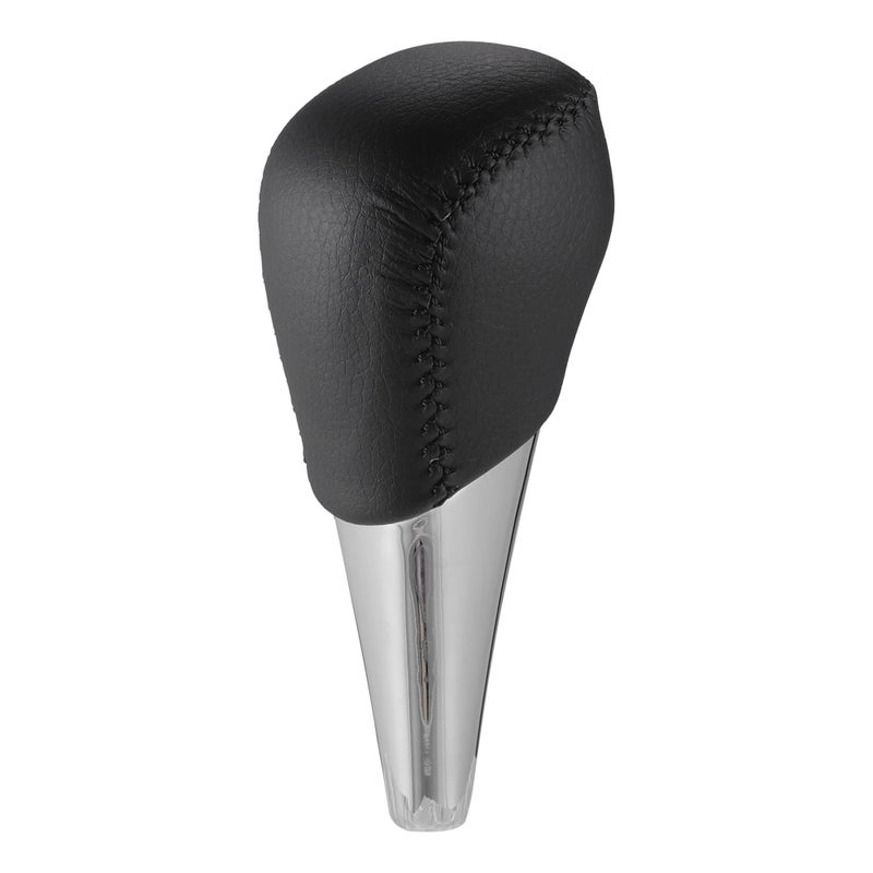 A ABSOPRO Automatic Gear Shifter Knob for Toyota Camry 20072014 Plastic Faux Leather Automotive Gearbox Stick Shifter Lever Knob Black with Black Stitches