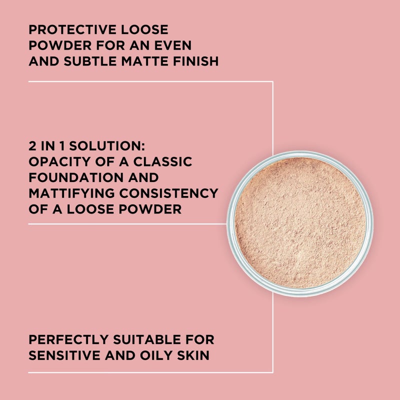 ARTDECO Mineral Powder Foundation - soft ivory â€“ loose setting powder for a smooth & matte finish - medium coverage - perfect for sensitive & oily skin - makeup with zinc & magnesium - vegan - 0.53 Oz - Image 2