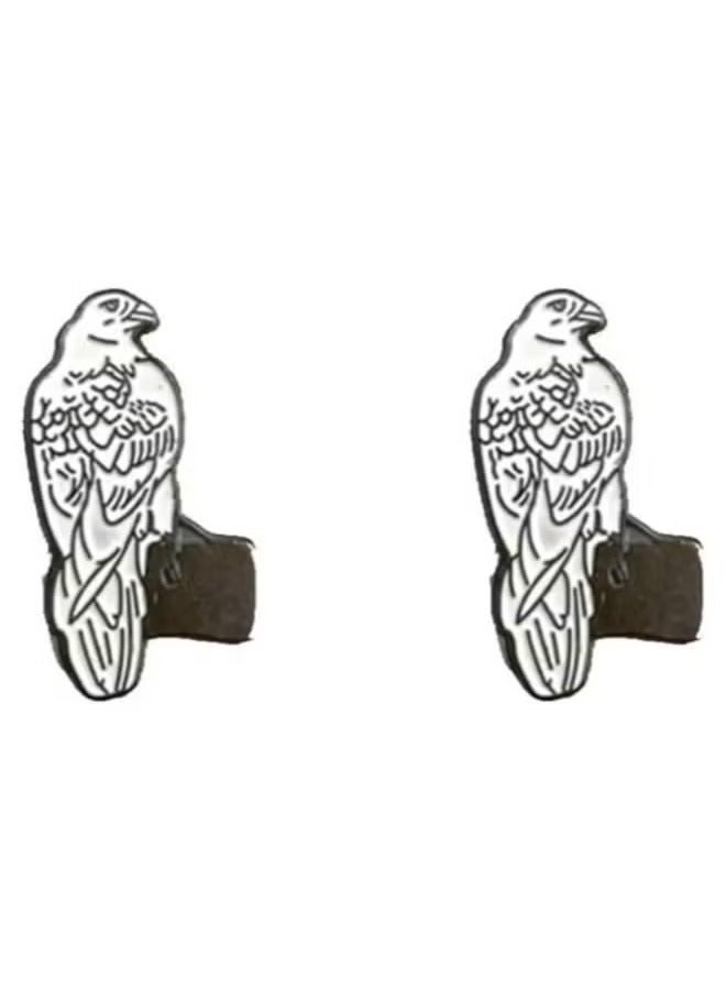 UAE Dubai Falcon Bird Metal Badge Sticker 5 Pcs 2 cm  - Image 2