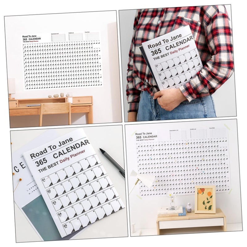 Wall Hanging Calendar Planner 2024 Year Round Schedule Planning Poster For Home Office - Image 4