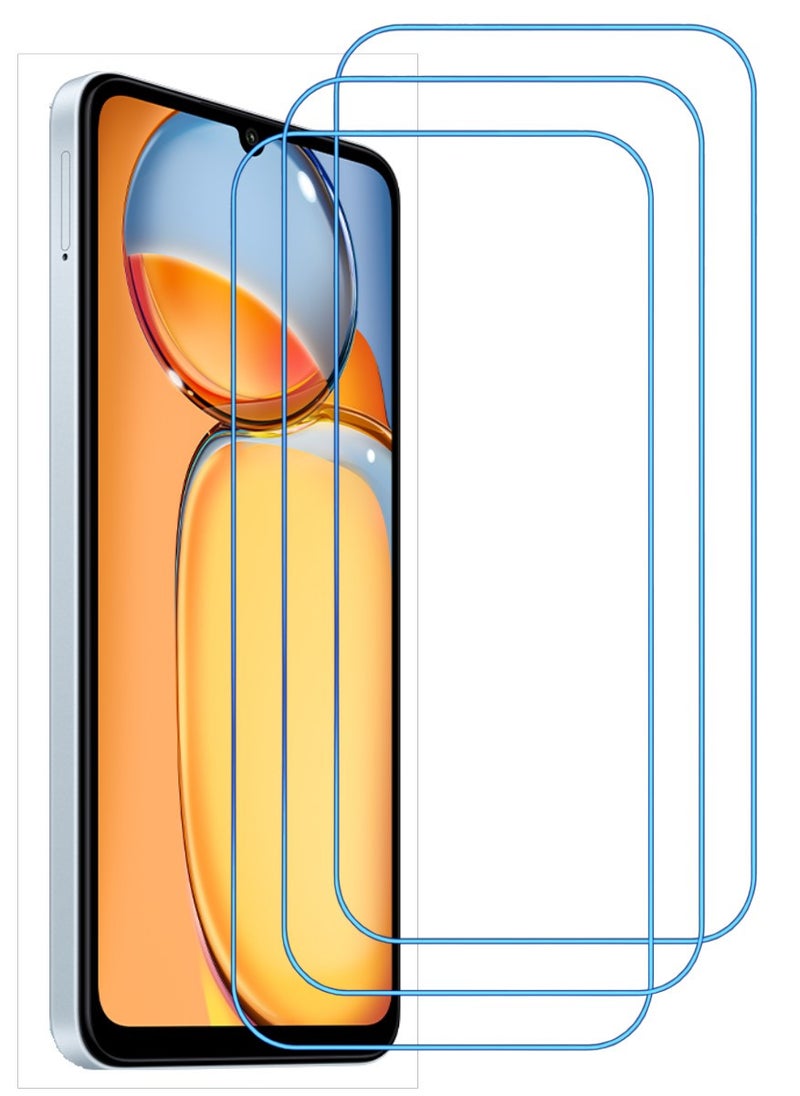 ACLIX 3 Pieces Antistatic ESD Dustproof Premium Quality High Definition Clear Tempered Glass Screen Protector Designed For Xiaomi Redmi 13C - Image 1