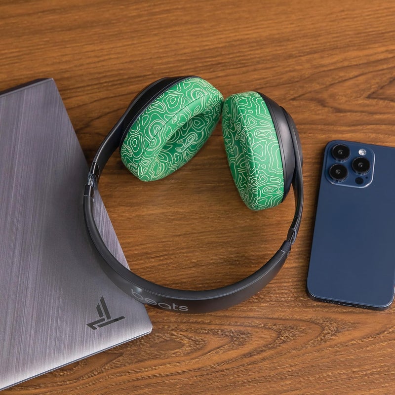 WC Wicked Cushions Replacement Ear Pads for Beats Studio 2 & 3 (B0501, B0500) Wired & Wireless | Does NOT Fit Beats Solo | Softer PU Leather, Enhanced Foam & Stronger Adhesive | Emerald Tide - Image 3