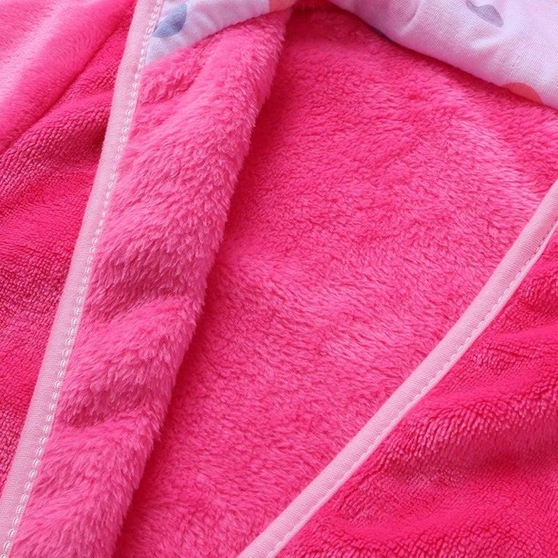 God Sweet Store Bowknot Hooded Robe Warm Soft Sleepwear Housecoat - Image 1