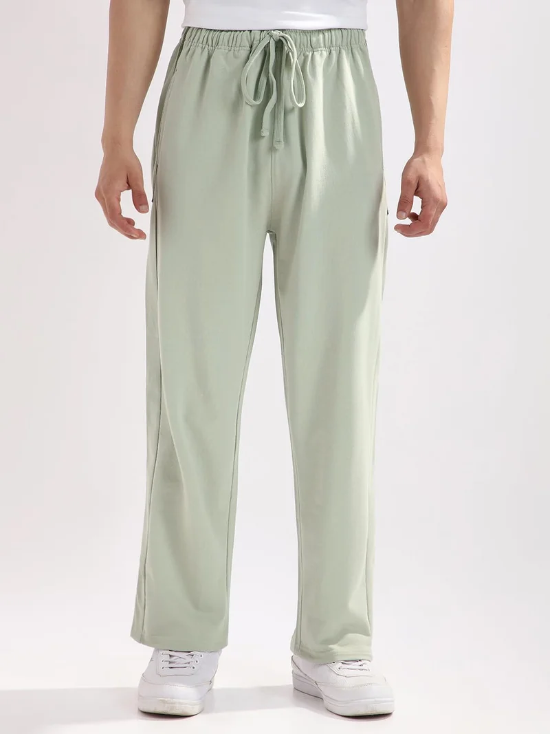 نوبيرو Men's Straight Sweatpants in Light Green