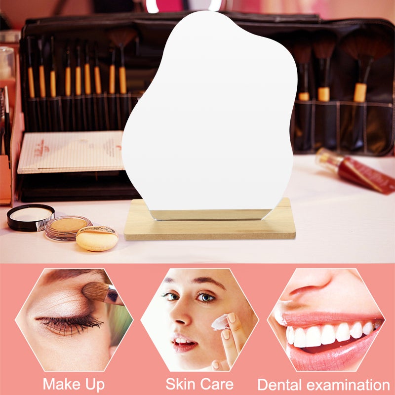 💄 مرآة مكياج بسطح للكاتر مع انعكاس عالي الدقة للمكتب وطاولة الزينة - Image 5
