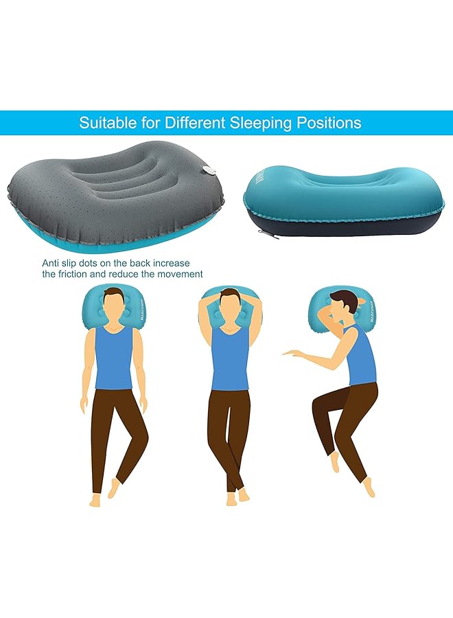 Womdee Ultralight Inflating Travel/Camping Pillows Compressible Compact Inflatable Comfortable Ergonomic Pillow for Neck & Lumbar Support and a Good Night Sleep while Camp Backpacking - Image 2