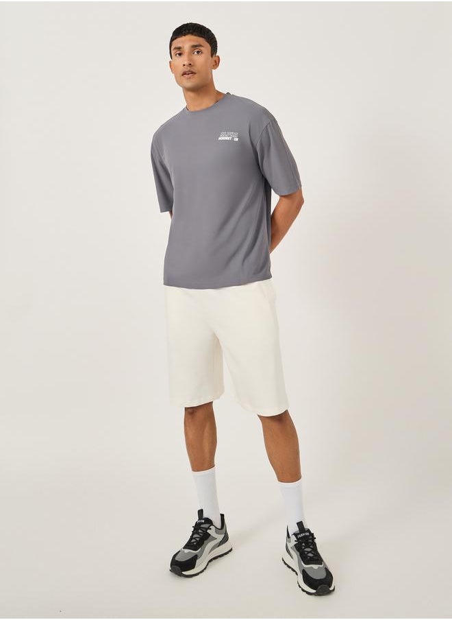 Styli Styli Oversized Solid Shorts with Drawstring  - Image 2