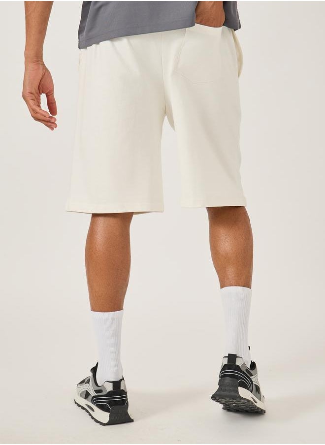 Styli Styli Oversized Solid Shorts with Drawstring  - Image 4
