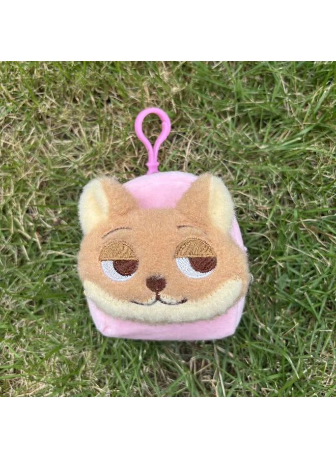 Lovable Plush Animal Coin Purse Cartoon Mini Bag Earphone Card Bag Pendant Zipper Kids Wallet