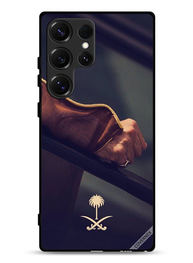Covernex Samsung Galaxy S25 Ultra Protective Case Cover Hand & Saudi Arabia National Sign - Image 1