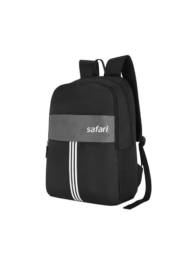 Safari Glint Casual Backpack, 2 Compartments, Bottle Pocket, Front Pocket, Padded Shoulder Straps, 32 Liter School Bag For Boys And Girls, College Bag, Color- Black - Image 1