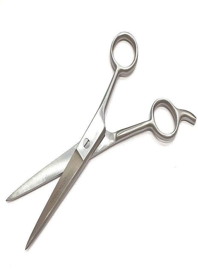 فورين هوليكس مقص ومشط حلاقة احترافي من الفولاذ المقاوم للصدأ من فوريين هوليكس، ناعم ومريح، للاستخدام في الصالونات (المقاس: 7 بوصة، فضي) - Image 4