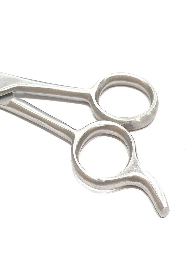 فورين هوليكس مقص ومشط حلاقة احترافي من الفولاذ المقاوم للصدأ من فوريين هوليكس، ناعم ومريح، للاستخدام في الصالونات (المقاس: 7 بوصة، فضي) - Image 3