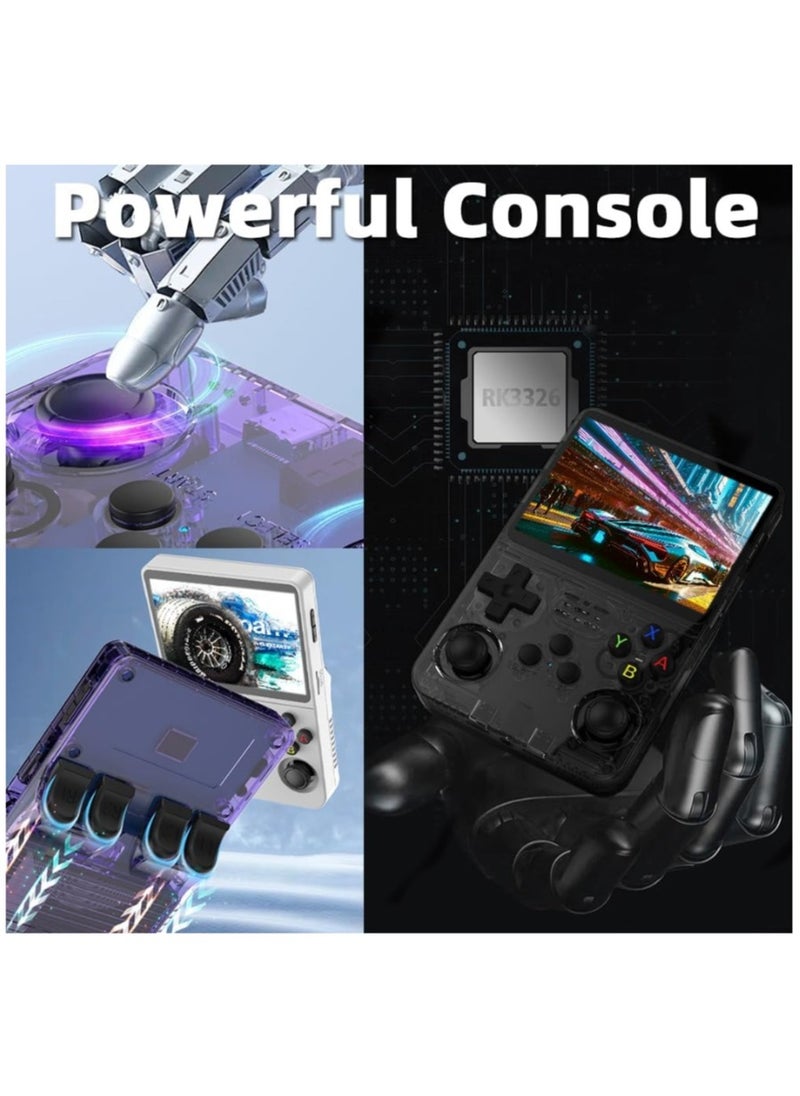 Generic Handheld Retro R36S Game Console Linux System With 64G TF Card, 20000+ Games, Retro Video Game Console 3.5 Inch IPS Screen White  - Image 5