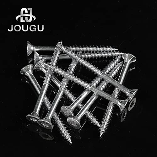 JOUGU Wood Screws #6 × 1-1/2 inch Torx Star Drive Deck Screws Flat Head M3.5 × 40 Countersunk T10 Self Tapping Thread Cut 200pcs Carbon Steel Galvanized, (Small Box) - Image 4