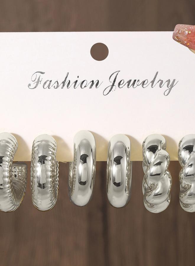 Take Two Set of 3 - Assorted Hoop Earrings - Image 1