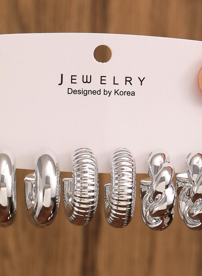 Take Two Set of 3 - Assorted Hoop Earrings - Image 3