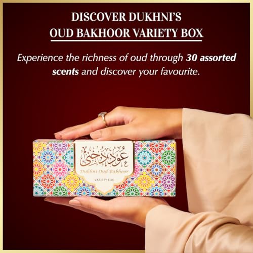 Dukhni Oud Bakhoor Variety Box | 30 Pieces Bakhoor Refill Pack | Diwali Gift for Friends & Family | Arabic Bakhur Incense | Perfect for Home Scenting Prayer and Gifting | Luxurious, Long Lasting - Image 2