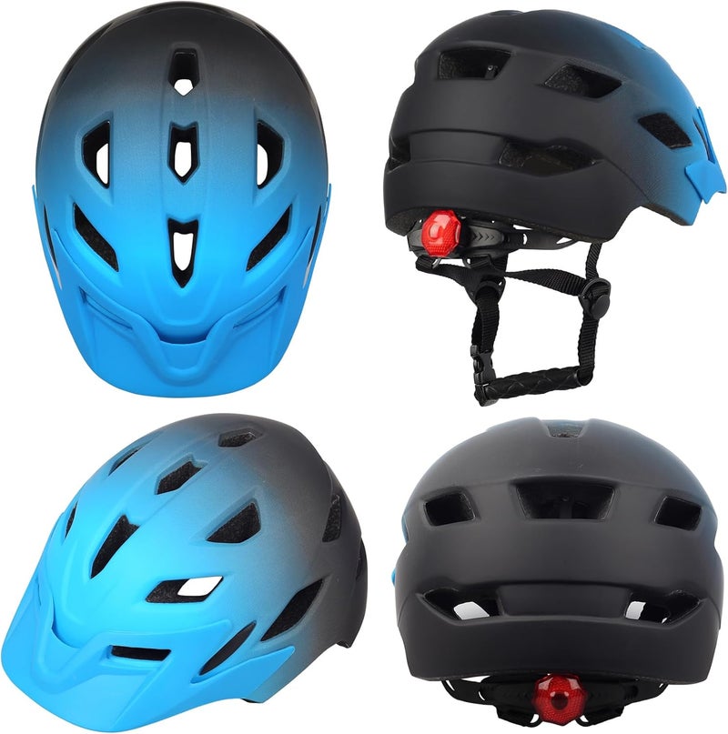 Bavilk Kids Bike Helmet, Kids Boys Girls Bike Helmets with LED Light Detachable Visor Children Youth Teen Multi-Sport for Skating Cycling Scooter Skateboard Adjustable & Lightweight 19.7"-22.4" - Image 2