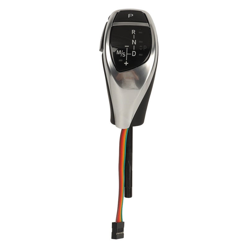 Automatic Gear Shift Knob: Electroplated Silver Enhanced Visibility LED Gear Indicator - Unique Design Car Shifter Head for 3 Series E46, 5 Series E60 E61 Left Hand Drive Vehicles - Image 3