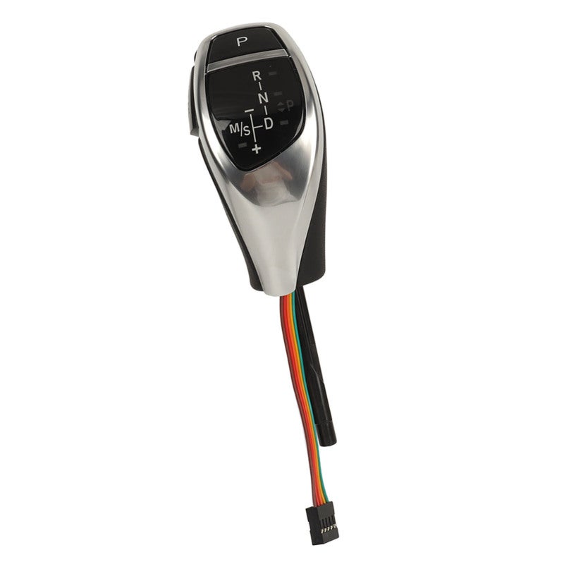 Automatic Gear Shift Knob: Electroplated Silver Enhanced Visibility LED Gear Indicator - Unique Design Car Shifter Head for 3 Series E46, 5 Series E60 E61 Left Hand Drive Vehicles - Image 4