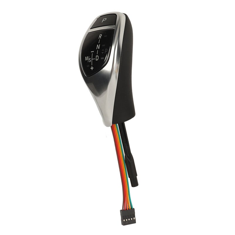 Automatic Gear Shift Knob: Electroplated Silver Enhanced Visibility LED Gear Indicator - Unique Design Car Shifter Head for 3 Series E46, 5 Series E60 E61 Left Hand Drive Vehicles - Image 2