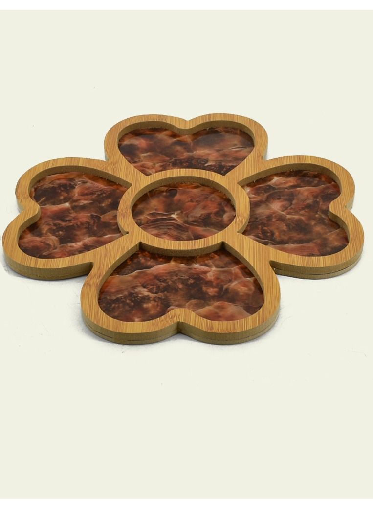 5 Division Serving Plate 30x30cm - Image 1