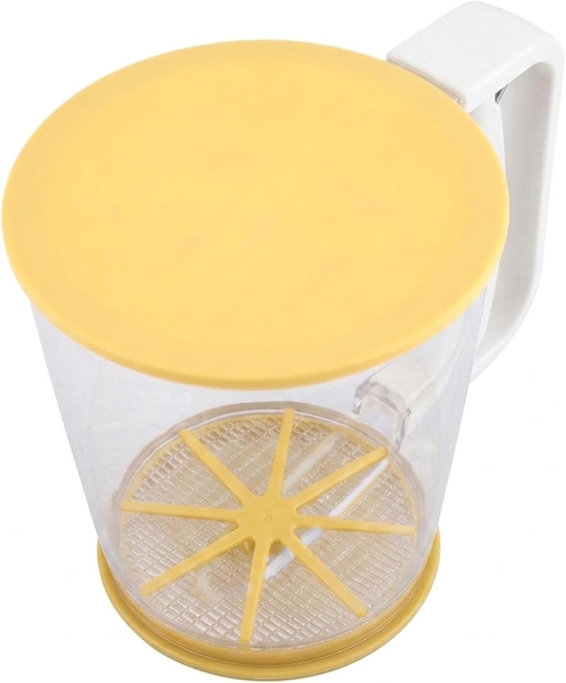 Cuisine Art Flour Sifter with Trigger Handle, One-Hand Sieve for Baking — Fine Mesh Sifter with Airtight Lid for Flour, Powdered Sugar, Cocoa & Spices — BPA-Free for Bakery, Pizzeria, Home & Culinary - Image 3