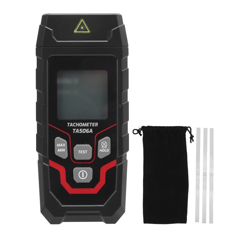 TASI Digital Tachometer 3-100000 RPM Contact And Non Contact Measurement - High Accuracy ±(0.05%FS+1RPM) 5-Digit Display For Motors Fans Pumps - Image 1