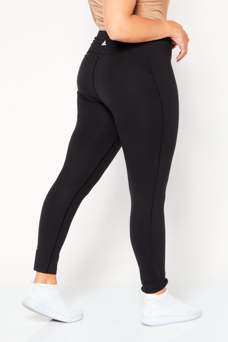 Adidas Women Sportswear Fit Outdoor Leggings, Black - Image 3