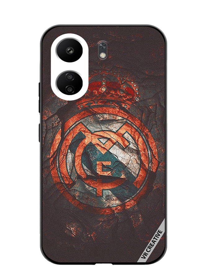 VR CREATIVE Protective Case Cover For Xiaomi Redmi 13C Real Madrid Cake Design Multicolour - Image 1