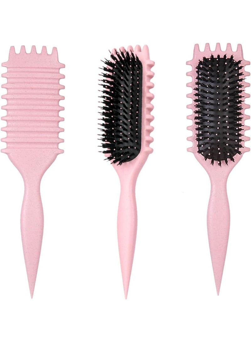 KIKI Brush, Curly Hair Brush Styling, Wet & Dry Detangler Hair Brush, The Essential Tool For Shaping & Styling Your Curls - Image 1