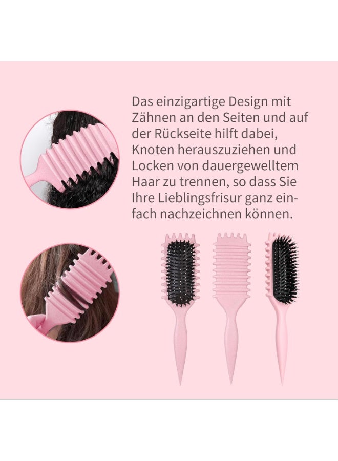 KIKI Brush, Curly Hair Brush Styling, Wet & Dry Detangler Hair Brush, The Essential Tool For Shaping & Styling Your Curls - Image 3