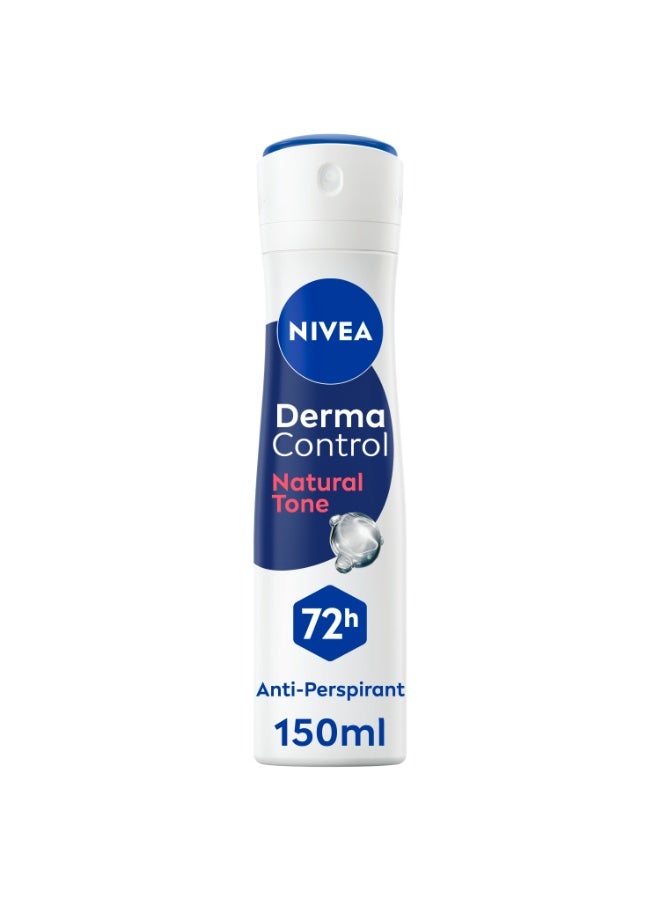 Nivea Derma Control Natural Tone Anti-Perspirant Spray With Pure Hyaluron And Vitamin C 150ml - Image 1