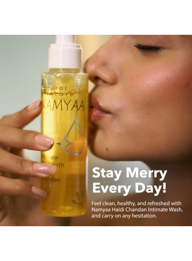 Namyaa Intimate Hygiene Care Set-Hair Removal Cream 60gm & Haldi Chandan Hygiene Wash 100Ml Pack Of 2 - Image 2