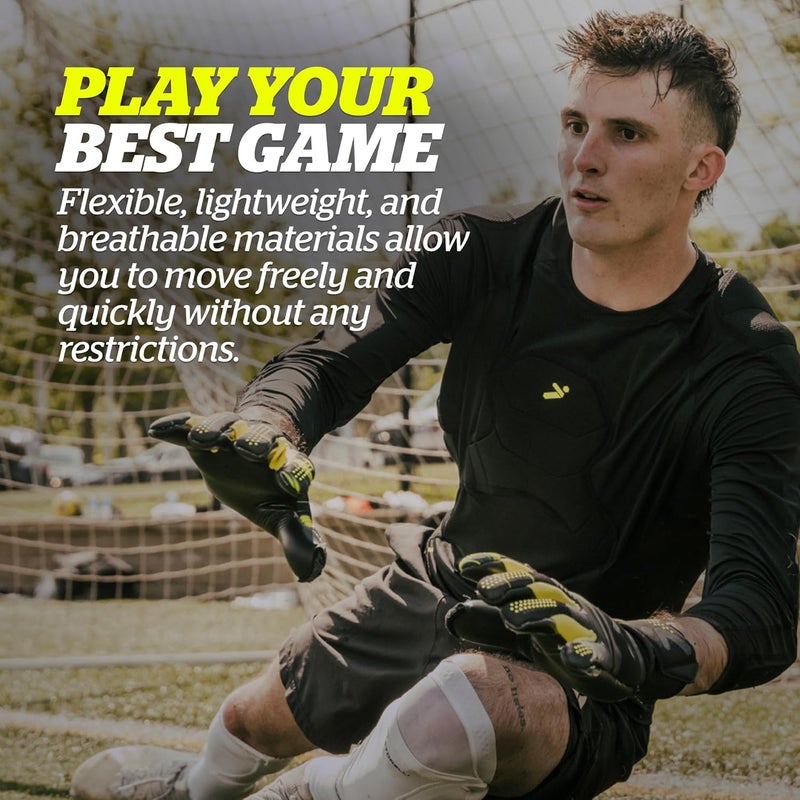 Storelli BodyShield Goalkeeper 3/4 Undershirt, Compression Shirt, Sports Accessories, Goalie Shirt, Turf Protection - Image 4