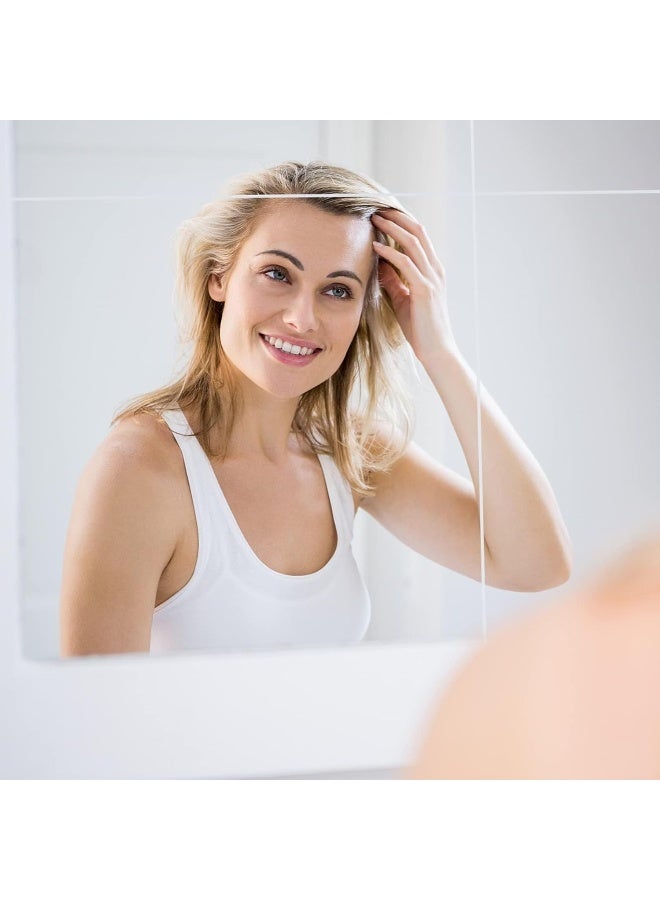 TPGP 4 Pieces Wall Mirror Sticker 30 X 30 Cm, Explosion-Proof Flexible Acrylic Mirror Adhesive, Plastic Diy Frameless Wall Decoration For Bathroom, Living Room, Bedroom - Image 3